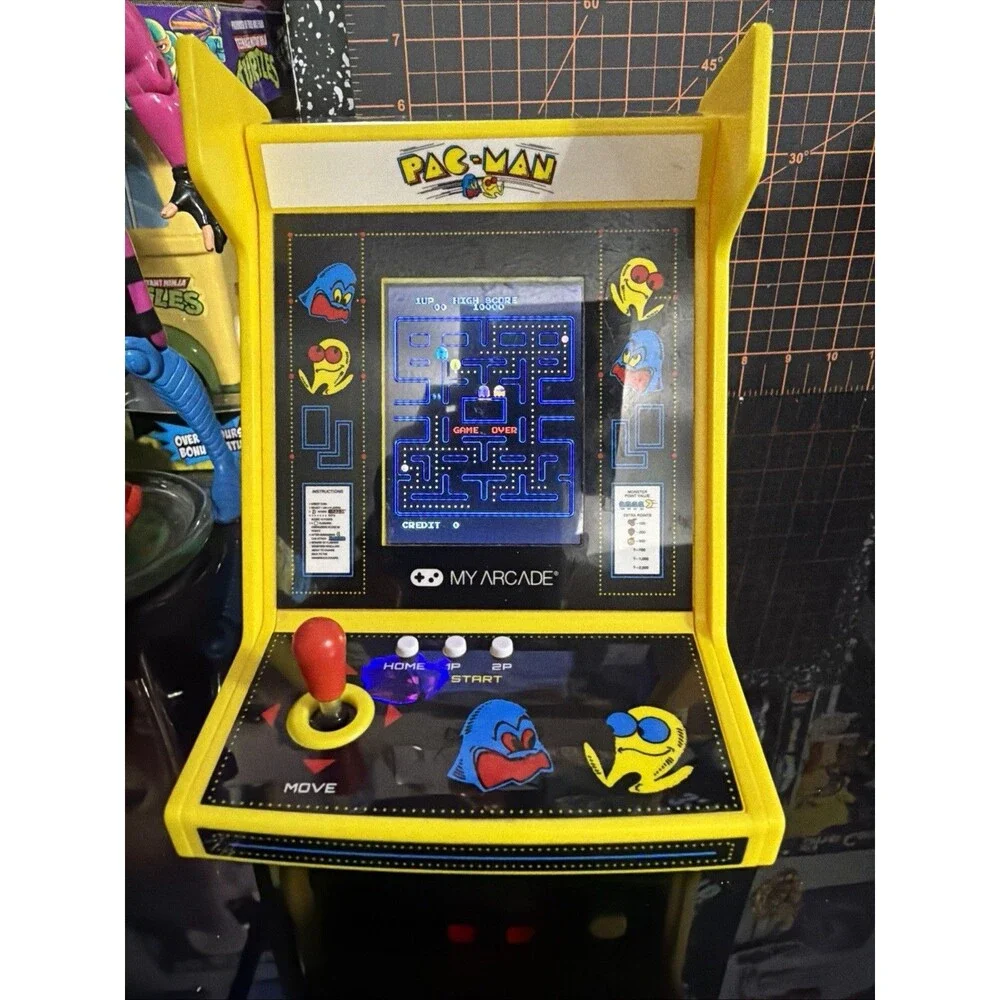 My Arcade Pac-Man Micro Player Mini Retro Arcade Game Tested Working Yellow